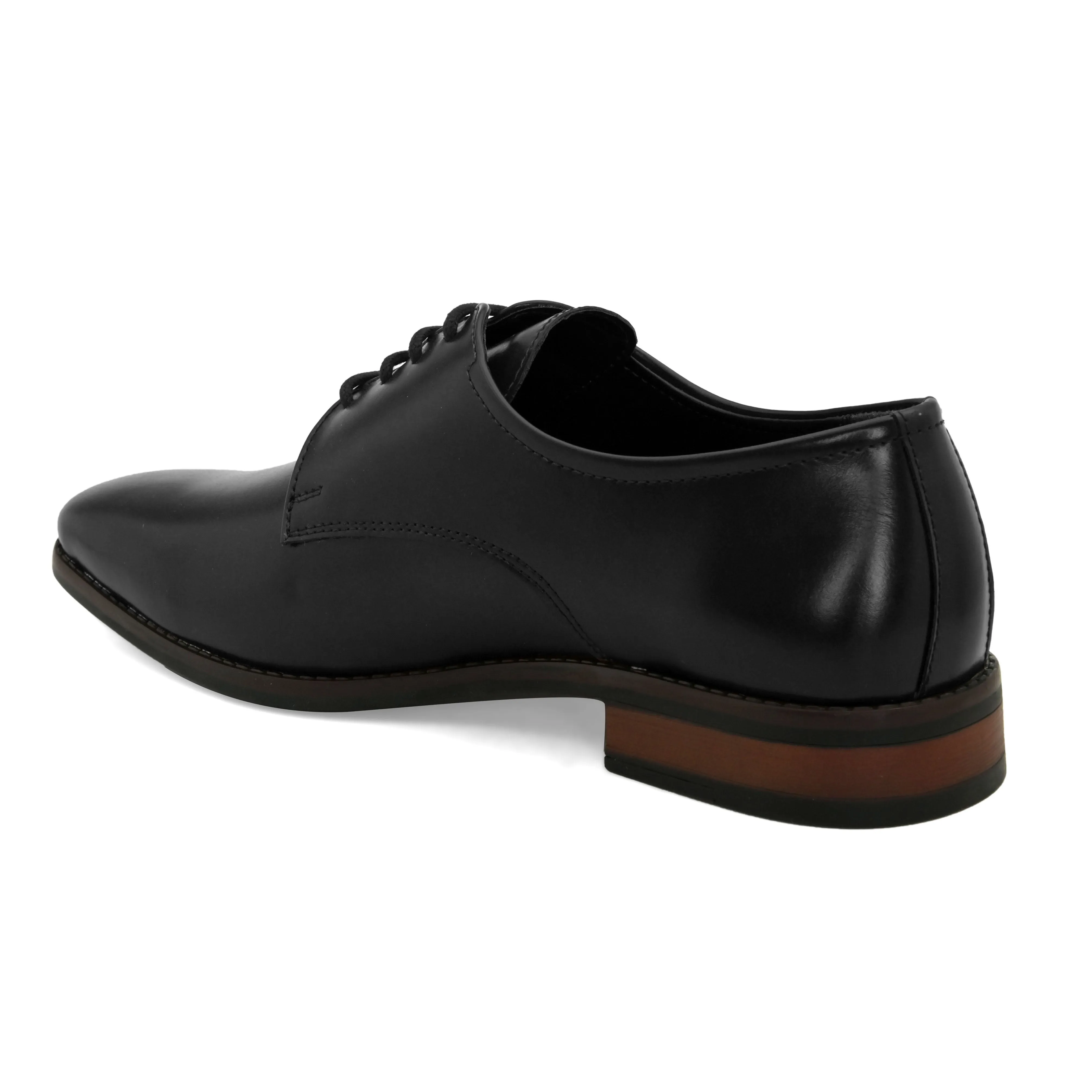 Topline Black Derby Shoes